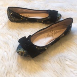 Libby Edelman Casey Ribbon Flats Size 10